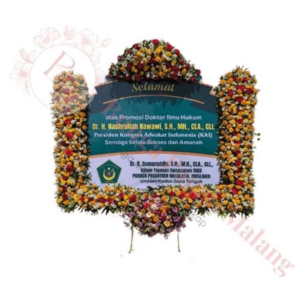 Bunga Papan Happy Wedding