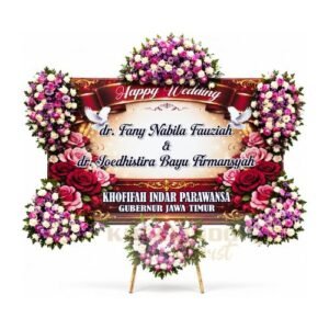Papan Bunga Wedding 021