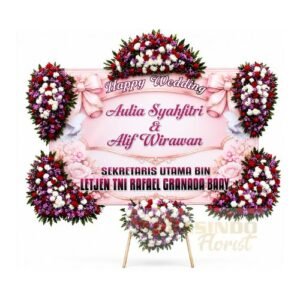 Papan Bunga Wedding 023