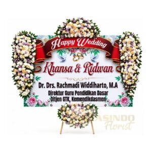 Papan Bunga Wedding 042