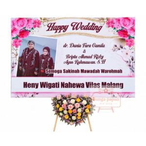 Papan Bunga Wedding 025