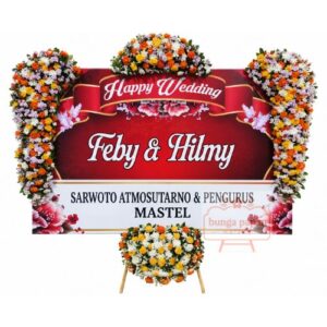Papan Bunga Wedding 026