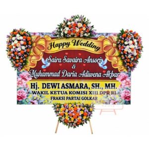 Papan Bunga Wedding 027