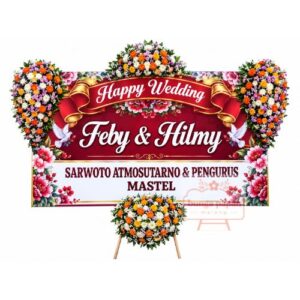 Papan Bunga Wedding 029