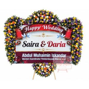 Papan Bunga Wedding 030