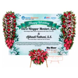 Papan Bunga Wedding 028