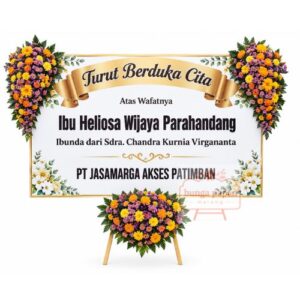 Papan Bunga Duka 028