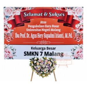 Papan Bunga Selamat Sukses 033
