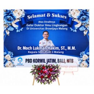 Papan Bunga Selamat Sukses 034